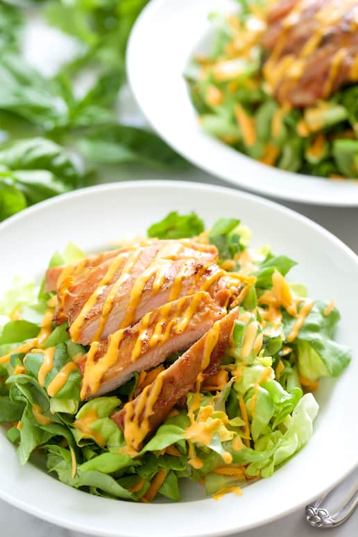 Classic Banh Mi Flavors, Healthy Dinner: Sriracha Lime Aioli Salad